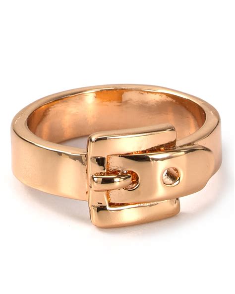 michael kors rose gold buckle ring size 8|Michael Kors Rose Gold Buckle Ring .